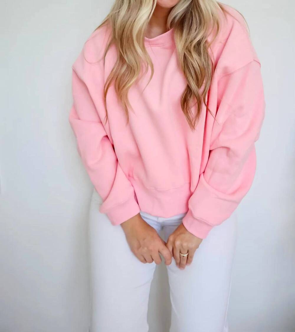 NEW TCEC women's cozy oversized sweatshirt in pink